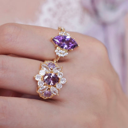 Opulent Amethyst Ring - Gold - Plated - Abbott Atelier