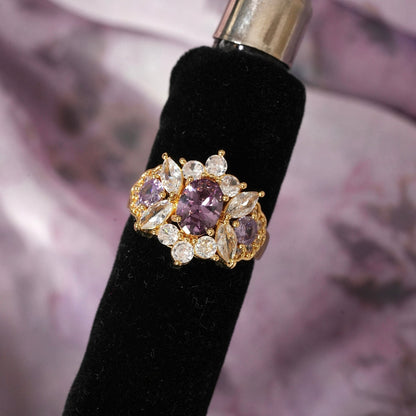 Opulent Amethyst Ring - Gold - Plated - Abbott Atelier