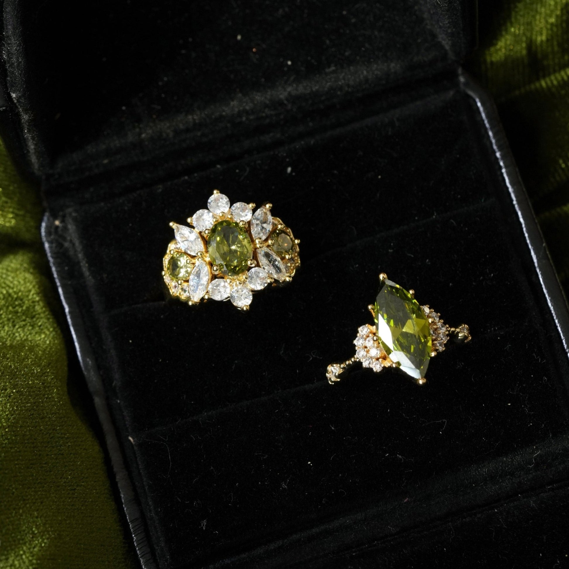 Opulent Peridot Ring - Gold - Plated - Abbott Atelier