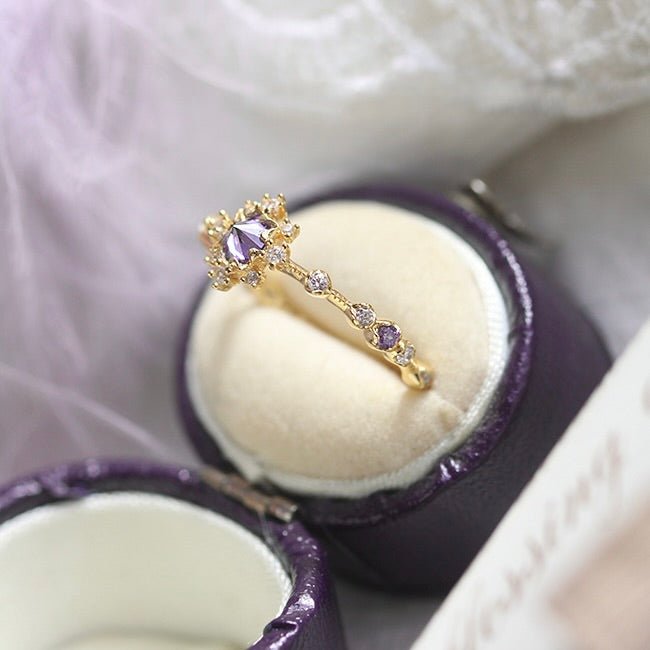 Orchid Halo Ring - Gold - Plated - Abbott Atelier