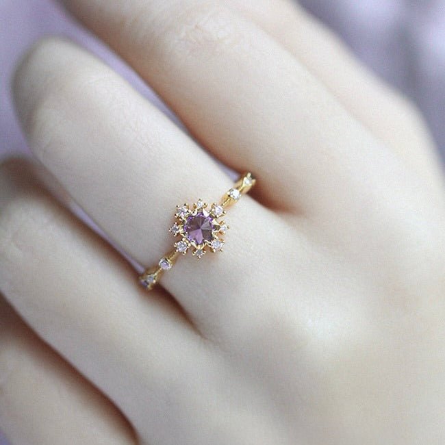 Orchid Halo Ring - Gold - Plated - Abbott Atelier