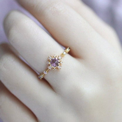 Orchid Halo Ring - Gold - Plated - Abbott Atelier