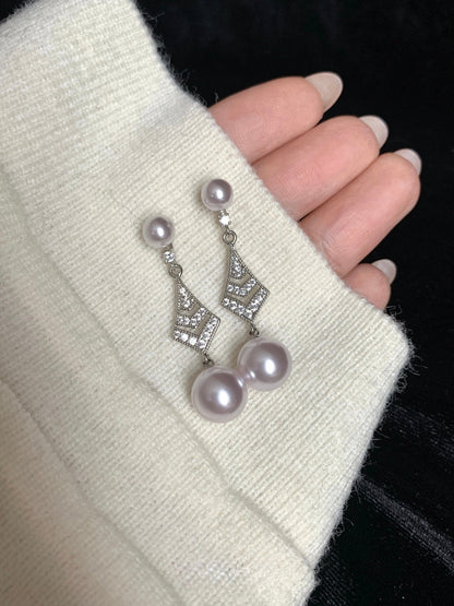 Pavilion Pearl Earrings - Hypoallergenic - Abbott Atelier