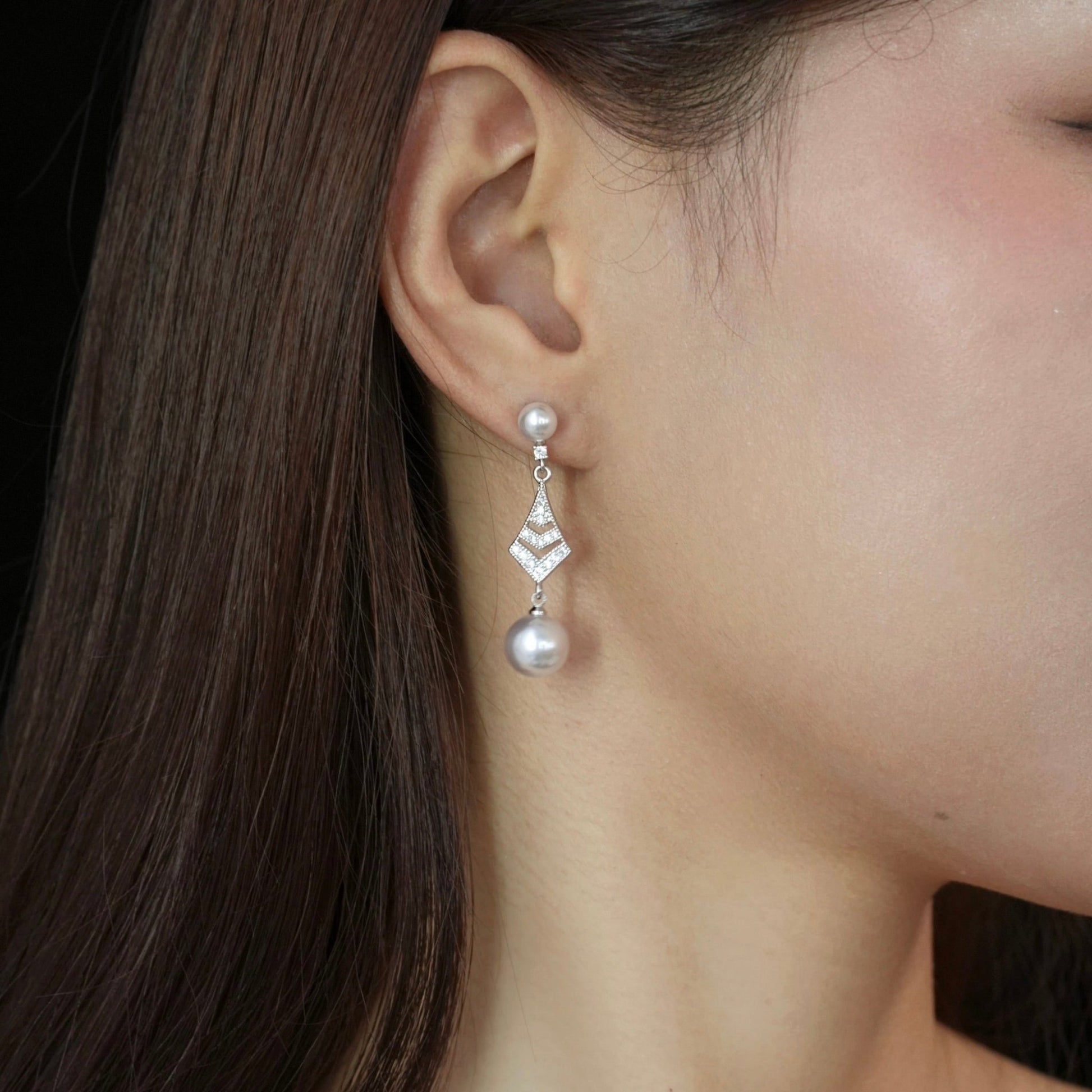 Pavilion Pearl Earrings - Hypoallergenic - Abbott Atelier