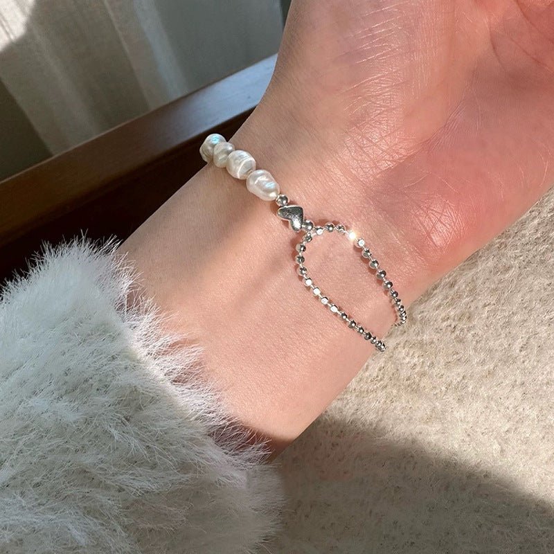 Pearl Bracelet - Asha (Solid Silver) - Freshwater Pearls - Abbott Atelier
