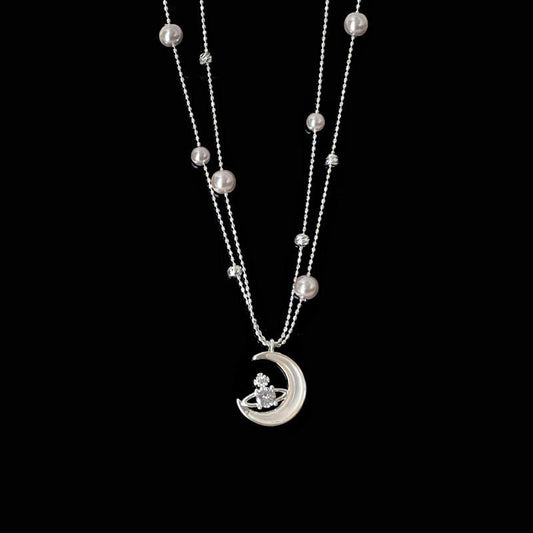 Pearl Moon Sonata Necklace - Gold Plated - Abbott Atelier