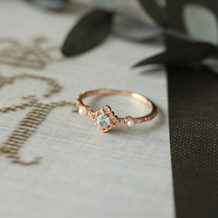 Pearl of the Sea Ring - Gold Plated Brass - Abbott Atelier