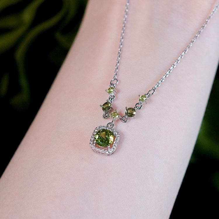 Peridot Baroque Necklace - Gold Plated - Abbott Atelier