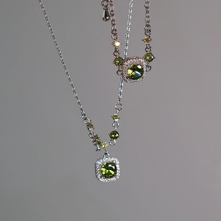 Peridot Baroque Necklace - Gold Plated - Abbott Atelier