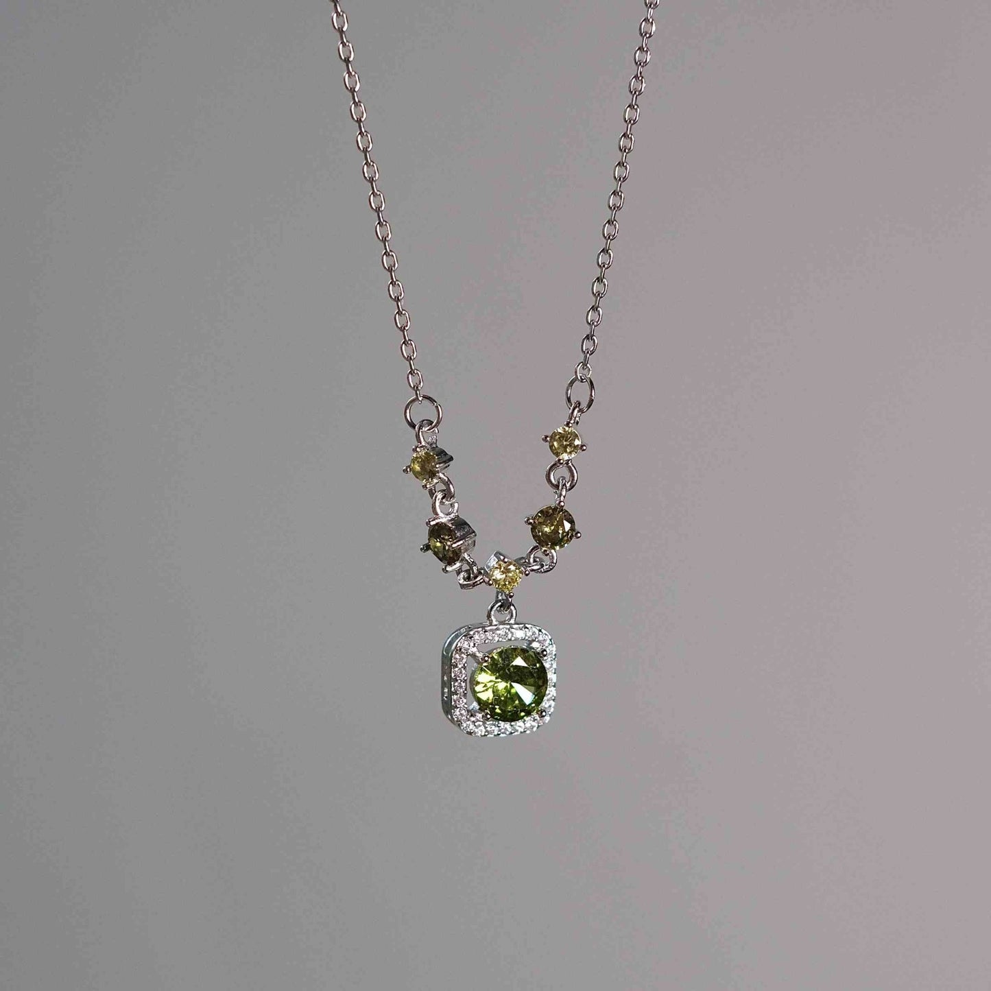 Peridot Baroque Necklace - Gold Plated - Abbott Atelier