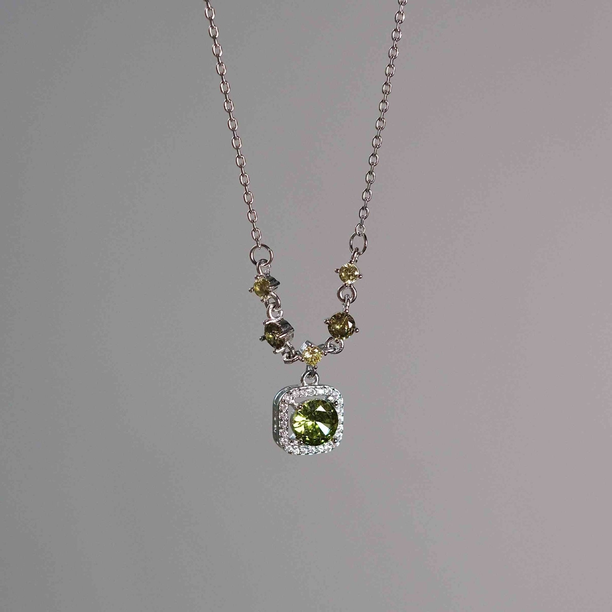 Peridot Baroque Necklace - Gold Plated - Abbott Atelier
