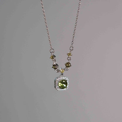 Peridot Baroque Necklace - Gold Plated - Abbott Atelier