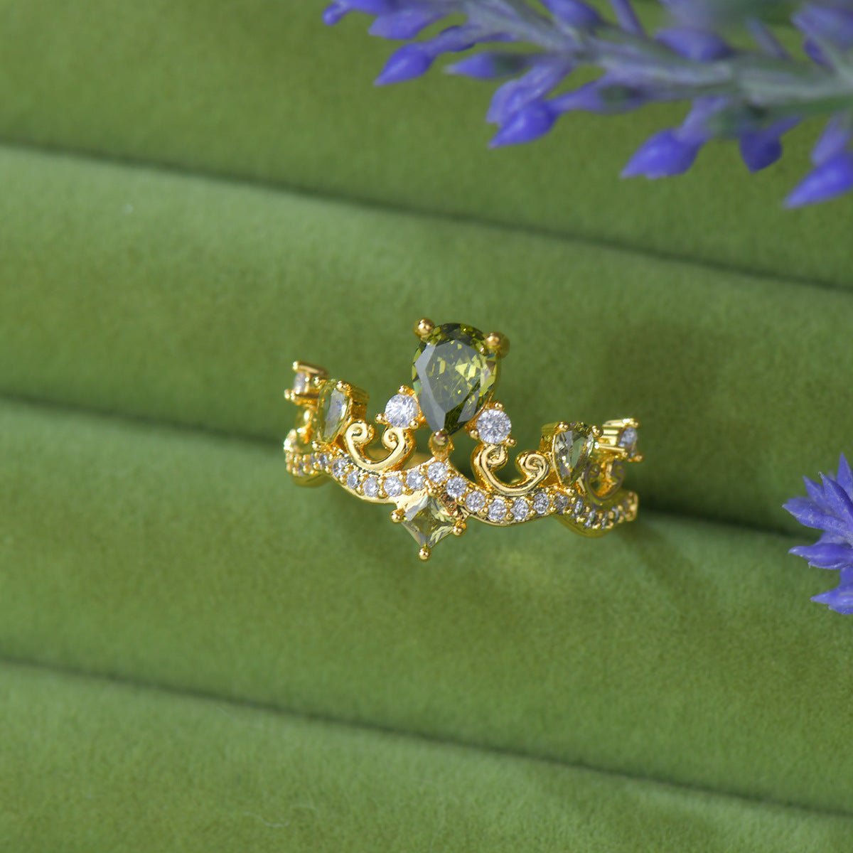Peridot Diadem Ring - Gold-Plated - Abbott Atelier