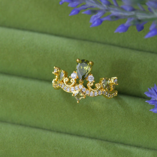 Peridot Diadem Ring - Gold-Plated - Abbott Atelier