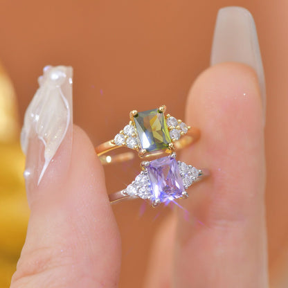 Peridot Princess Ring - Gold - Plated - Abbott Atelier