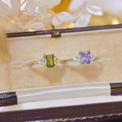 Peridot Princess Ring - Gold - Plated - Abbott Atelier