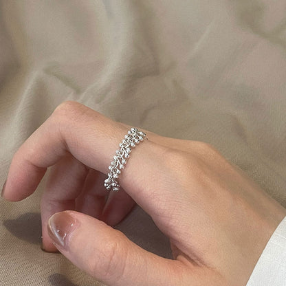 Petite Bead Chain Ring - Gold - Plated - Abbott Atelier