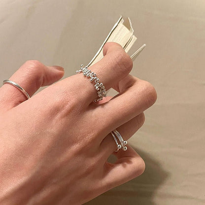 Petite Bead Chain Ring - Gold - Plated - Abbott Atelier