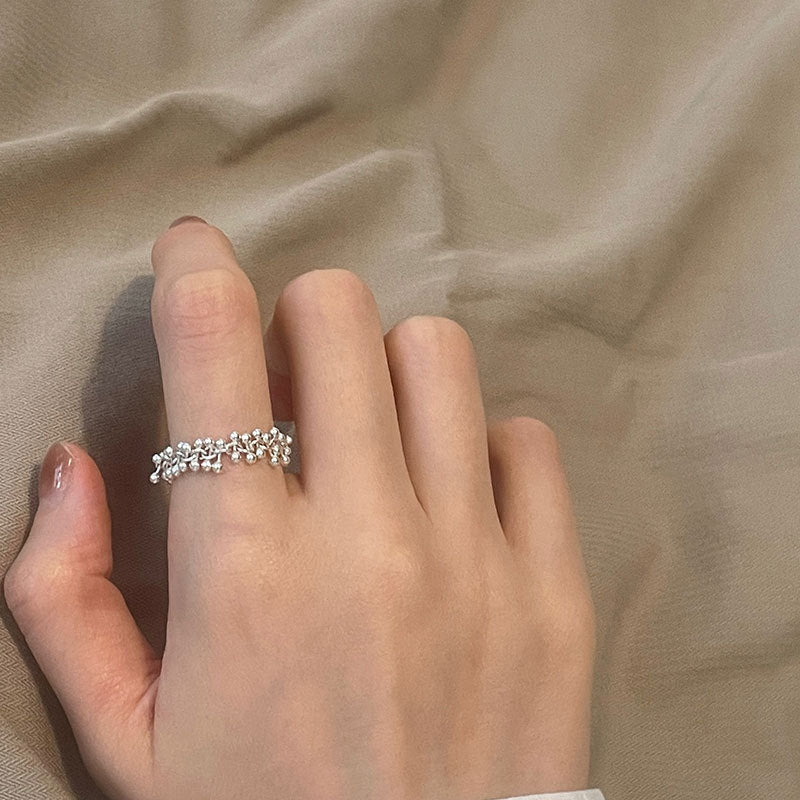 Petite Bead Chain Ring - Gold - Plated - Abbott Atelier