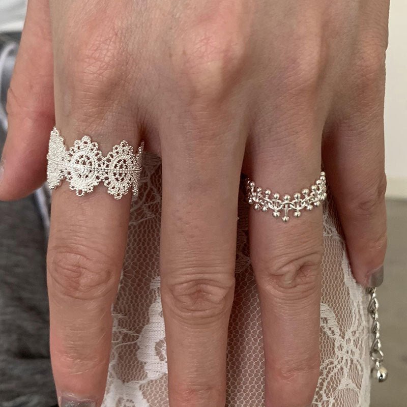 Petite Bead Chain Ring - Gold - Plated - Abbott Atelier