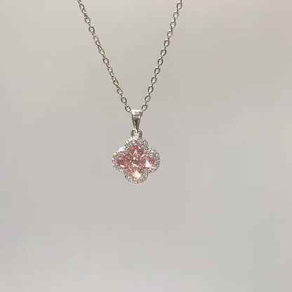 Pink Blossom Necklace - Gold Plated - Abbott Atelier