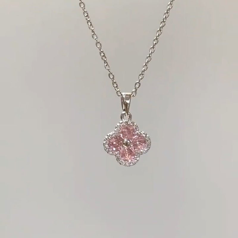 Pink Blossom Necklace - Gold Plated - Abbott Atelier