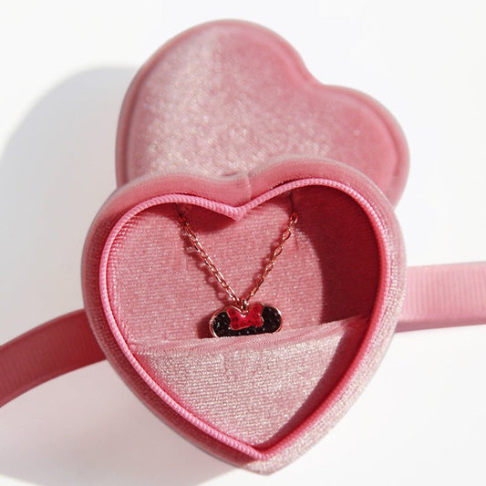 Pink Heart Pendant/Earrings Box - Abbott Atelier - Abbott Atelier
