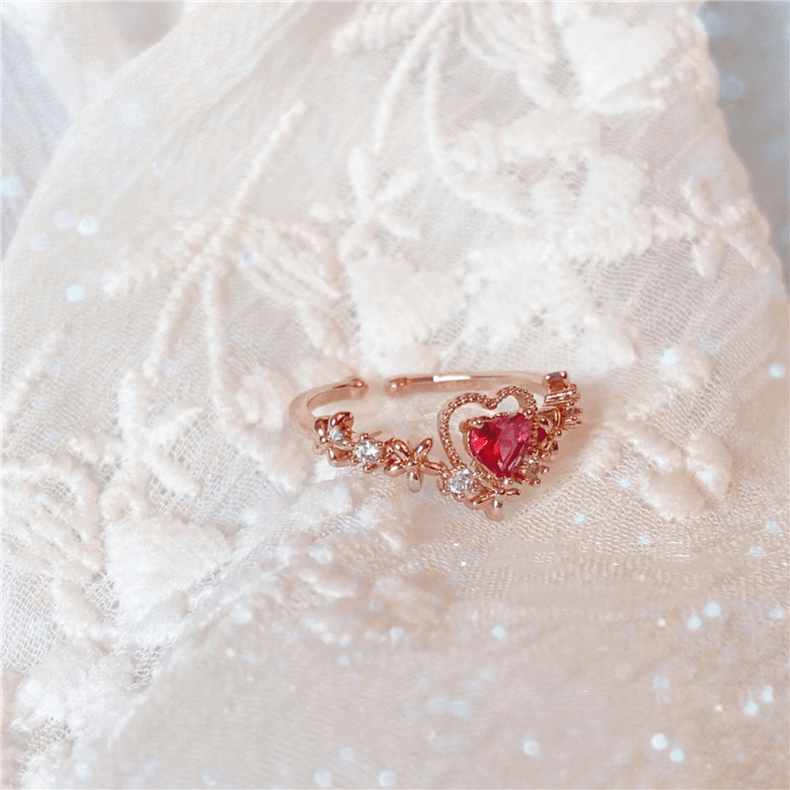 Pink Heart Ring - Layla