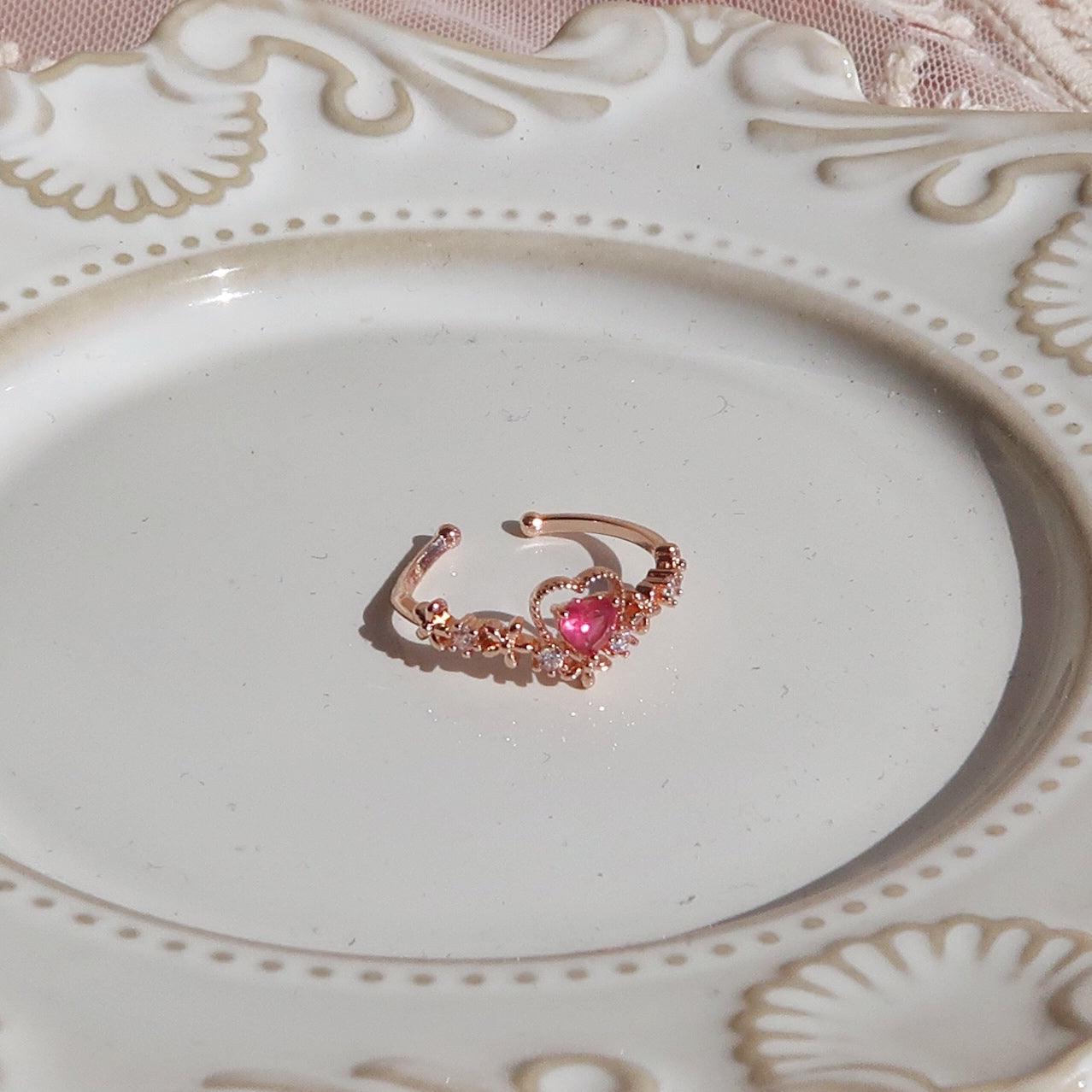 Pink Heart Ring - Layla