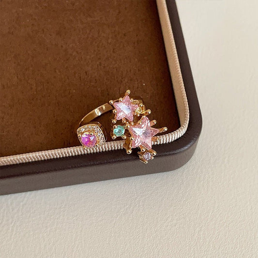 Pink Starlight Ring - Gold - Plated - Abbott Atelier