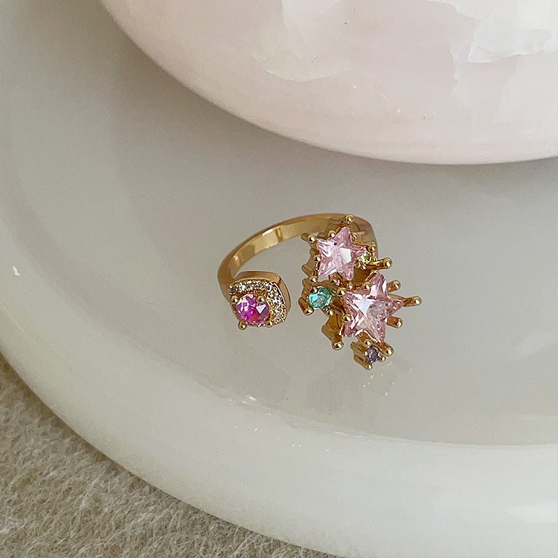 Pink Starlight Ring - Gold - Plated - Abbott Atelier
