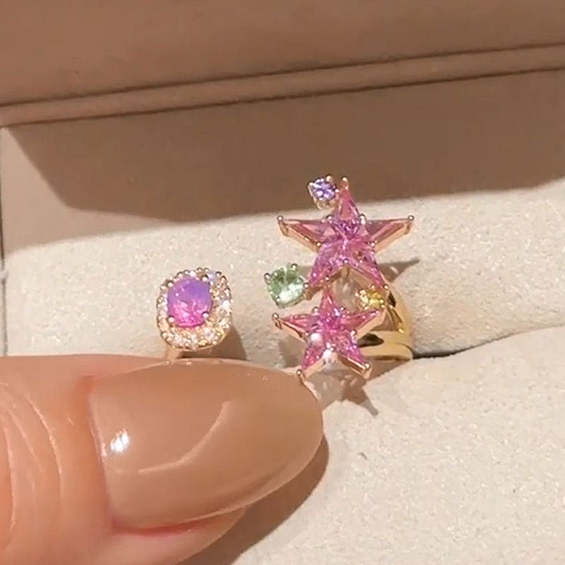 Pink Starlight Ring - Gold - Plated - Abbott Atelier