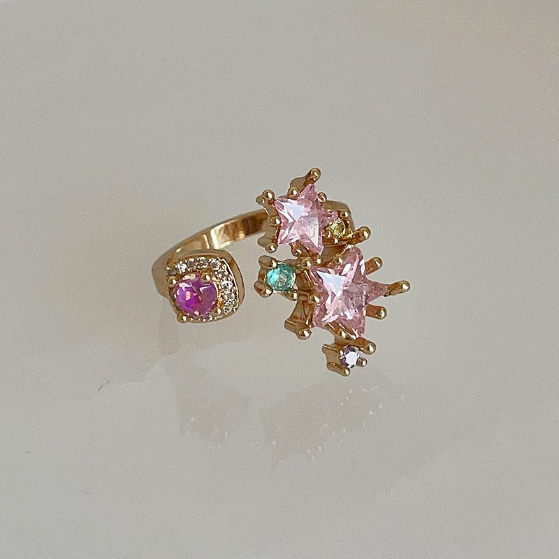 Pink Starlight Ring - Gold - Plated - Abbott Atelier