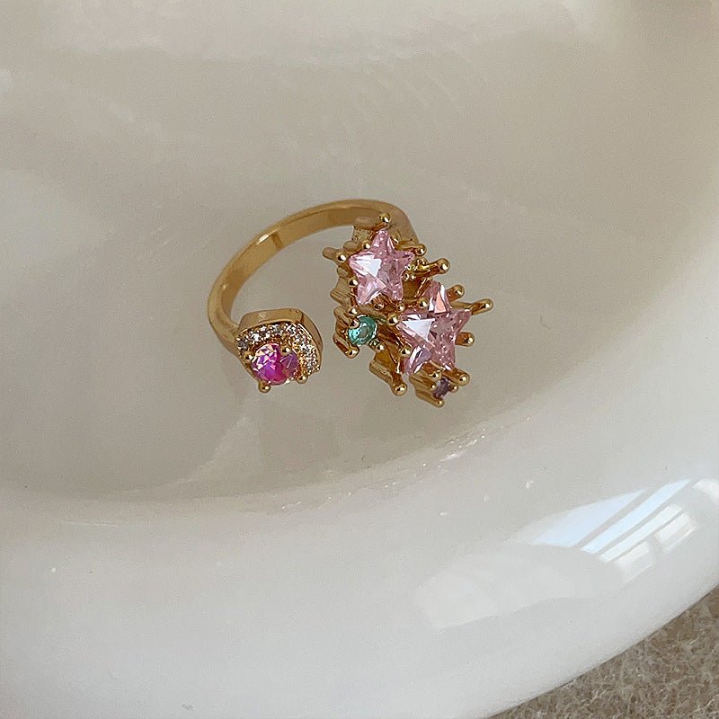 Pink Starlight Ring - Gold - Plated - Abbott Atelier