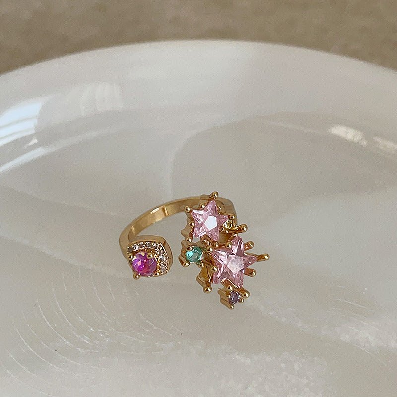 Pink Starlight Ring - Gold - Plated - Abbott Atelier