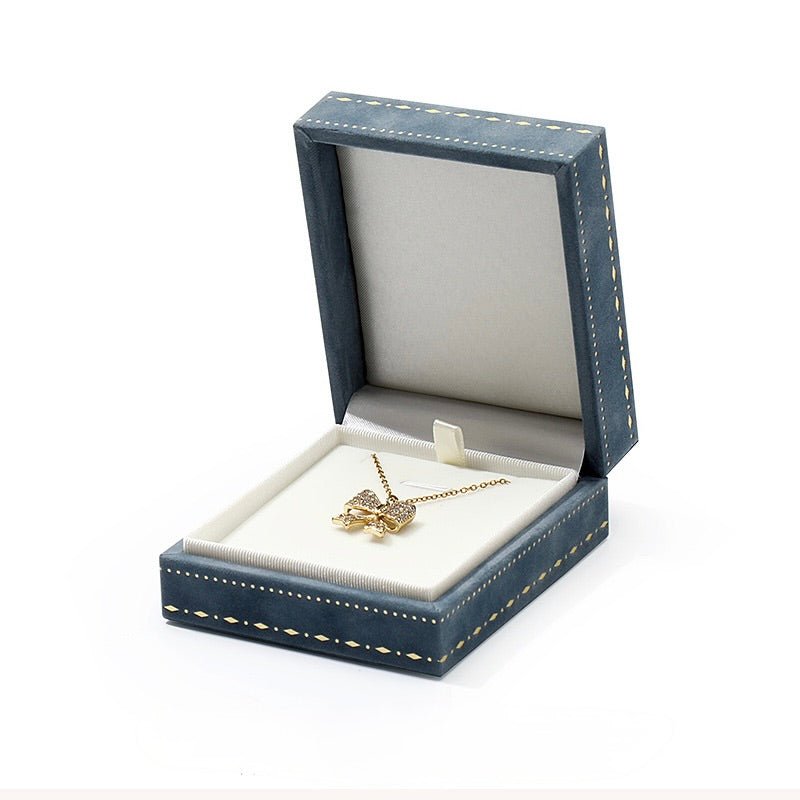 Powder Blue Reverie Necklace/Earrings Box - Abbott Atelier - Abbott Atelier