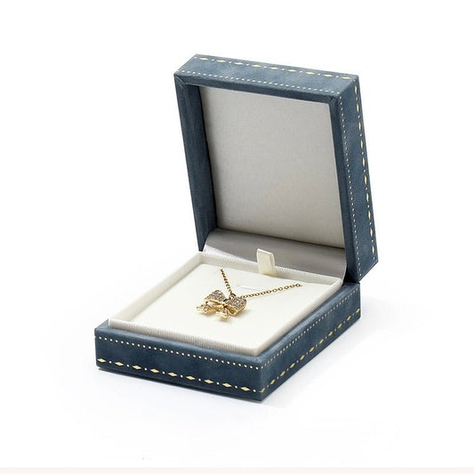 Powder Blue Reverie Necklace/Earrings Box - Abbott Atelier - Abbott Atelier