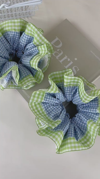 Summer Gingham Scrunchie