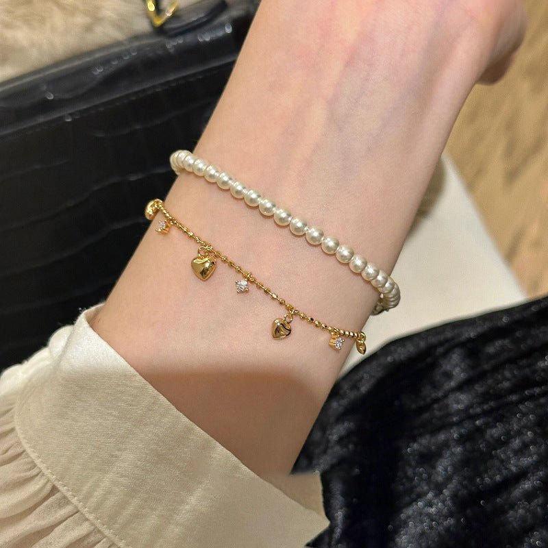 Puffy Heart Bracelet - Gold - Plated - Abbott Atelier