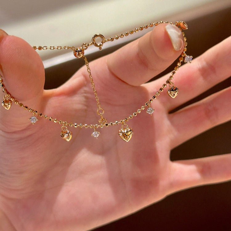 Puffy Heart Bracelet - Gold - Plated - Abbott Atelier