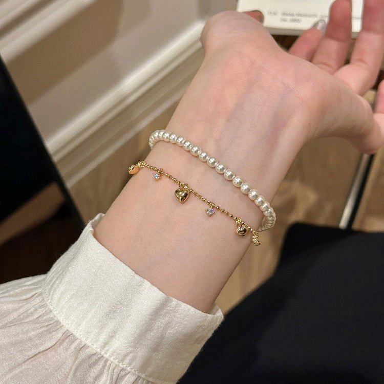Puffy Heart Bracelet - Gold - Plated - Abbott Atelier