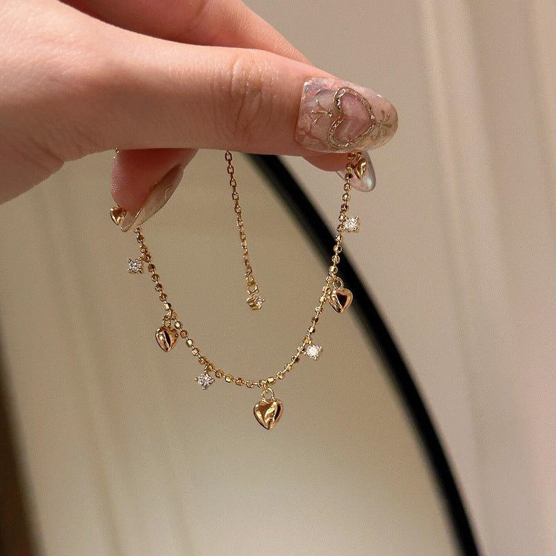 Puffy Heart Bracelet - Gold - Plated - Abbott Atelier