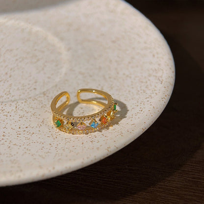 Rainbow Band Ring - Gold - Plated - Abbott Atelier