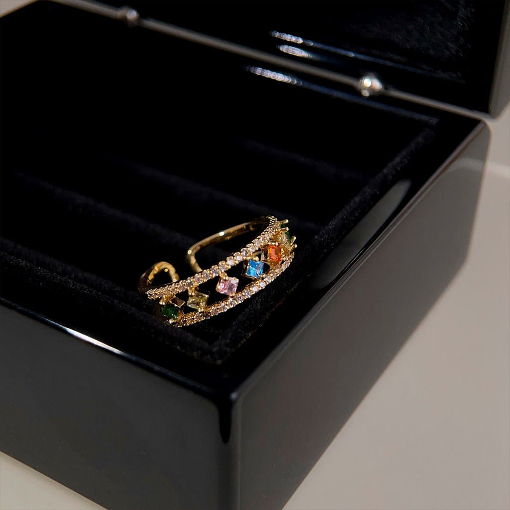 Rainbow Band Ring - Gold - Plated - Abbott Atelier