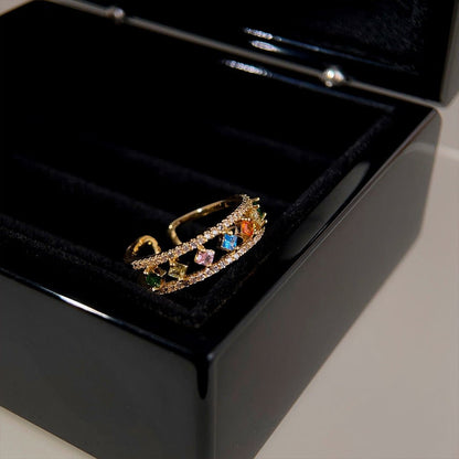 Rainbow Band Ring - Gold - Plated - Abbott Atelier