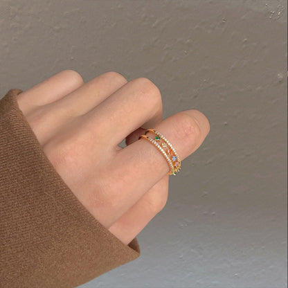 Rainbow Band Ring - Gold - Plated - Abbott Atelier