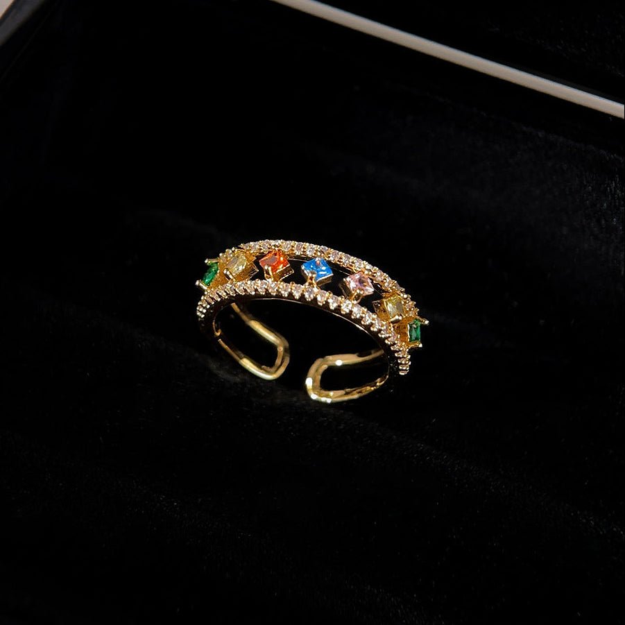 Rainbow Band Ring - Gold - Plated - Abbott Atelier