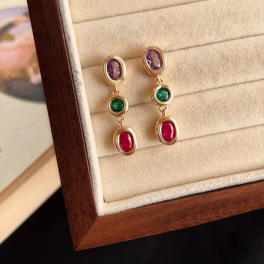 Ramona Bezel Earrings - Hypoallergenic - Abbott Atelier