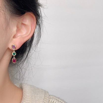 Ramona Bezel Earrings - Hypoallergenic - Abbott Atelier