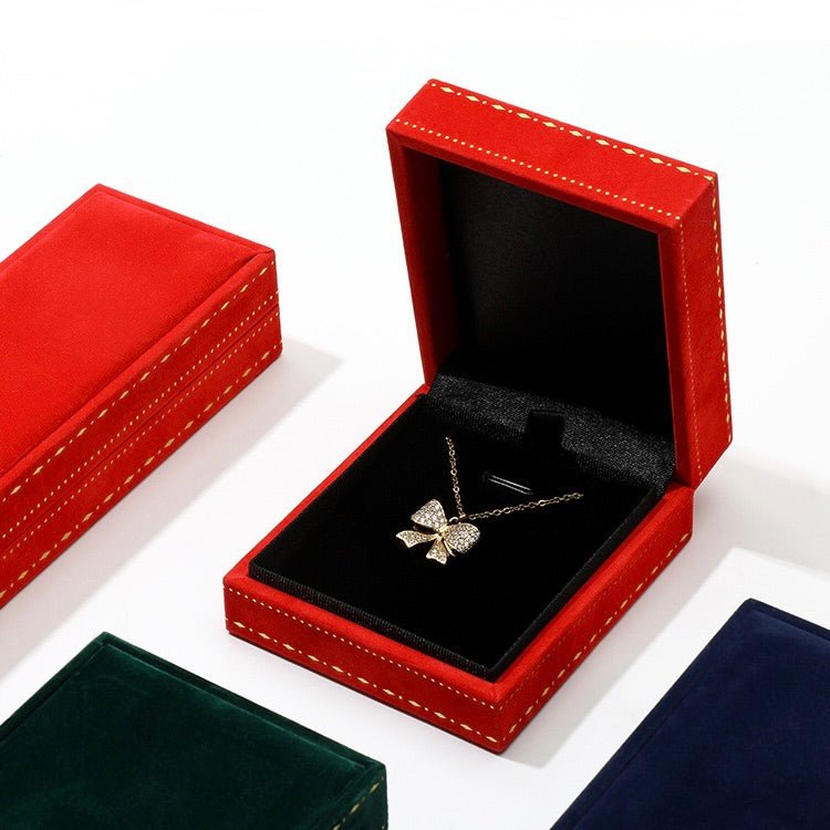 Red Reverie Necklace/Earrings Box - Abbott Atelier - Abbott Atelier